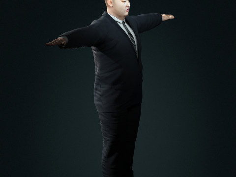 Kim Jong Un - Hyper Realistic Low-poly Model 3D