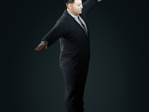 Kim Jong Un - Hyper Realistic Low-poly Model 3D