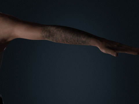 Justin Bieber Low-poly 3D 모델