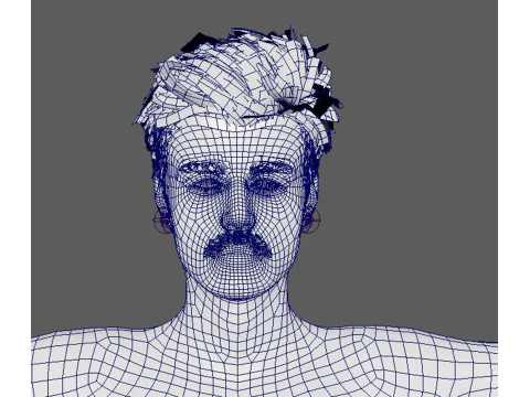 Justin Bieber Low-poly 3D Model