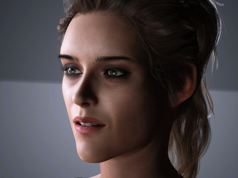 Kristen stewart Character Low-poly Modelo 3D