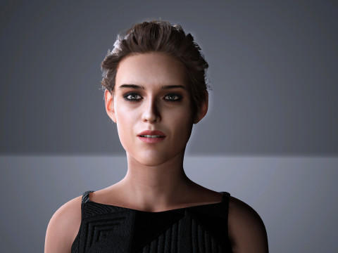 Kristen stewart Character Low-poly Modelo 3D