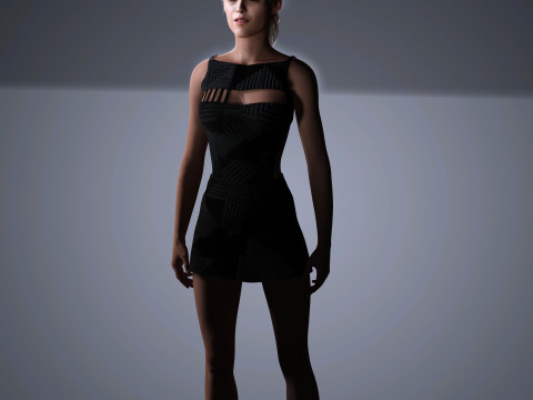 Kristen stewart Character Low-poly Modelo 3D