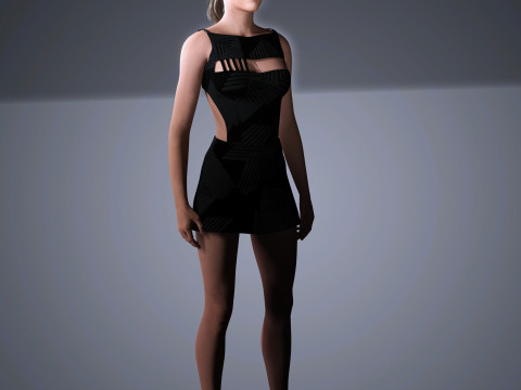 Kristen stewart Character Low-poly Modelo 3D
