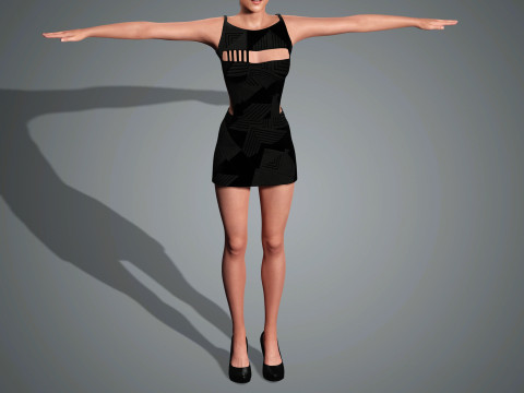 Kristen stewart Character Low-poly Modelo 3D