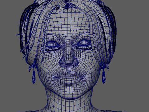 Kylie Jenner Character Low-poly Modèle 3D