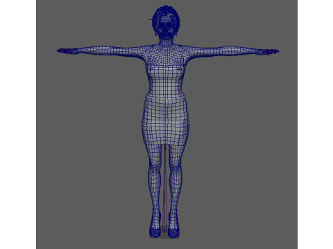 Kylie Jenner Character Low-poly Modèle 3D