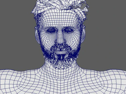 Lionel Messi Character Low-poly 3D Model