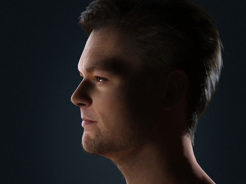 Leonardo DiCaprio Low-poly Model 3D