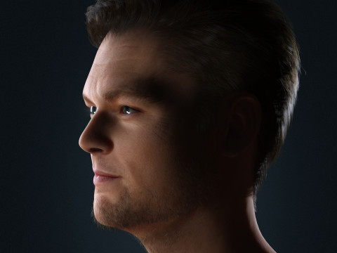 Leonardo DiCaprio Low-poly Model 3D