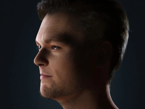 Leonardo DiCaprio Low-poly 3D Model
