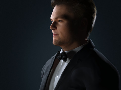 Leonardo DiCaprio Low-poly Model 3D