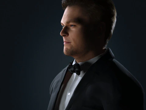 Leonardo DiCaprio Low-poly 3D Model