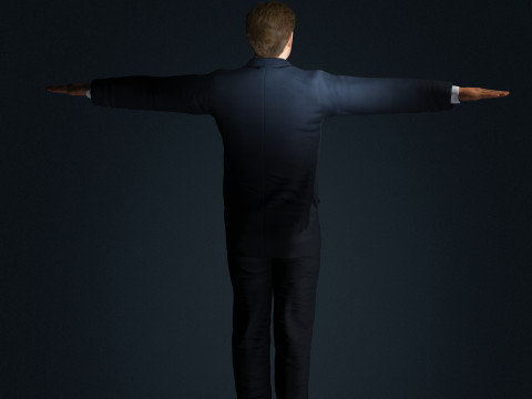 Leonardo DiCaprio Low-poly Model 3D
