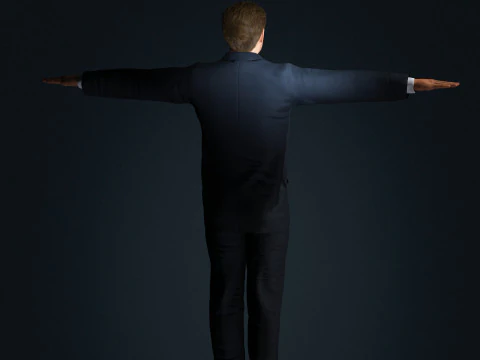 Leonardo DiCaprio Low-poly 3D Model