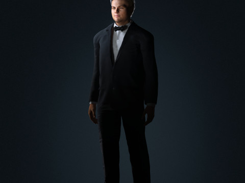 Leonardo DiCaprio Low-poly Model 3D