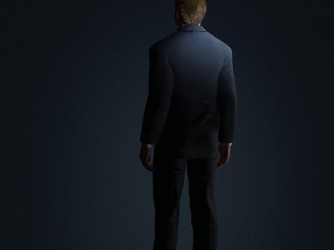 Leonardo DiCaprio Low-poly Model 3D
