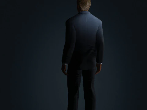 Leonardo DiCaprio Low-poly 3D Model
