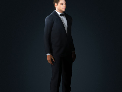 Leonardo DiCaprio Low-poly Model 3D