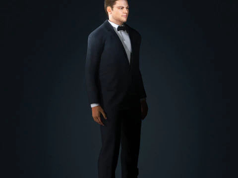 Leonardo DiCaprio Low-poly 3D Model