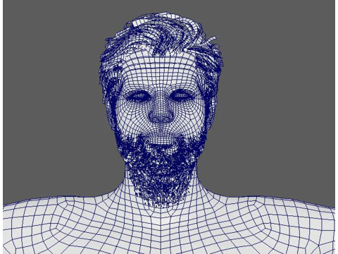 Leonardo DiCaprio Low-poly 3D Model