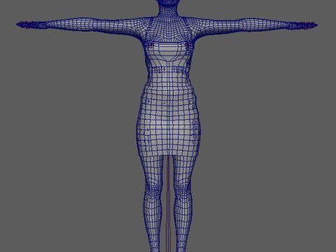Gigi Hadid Character Low-poly 3D Model