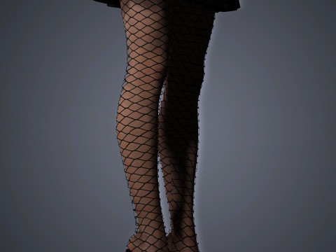 Lady Gaga Character Low-poly Model 3D
