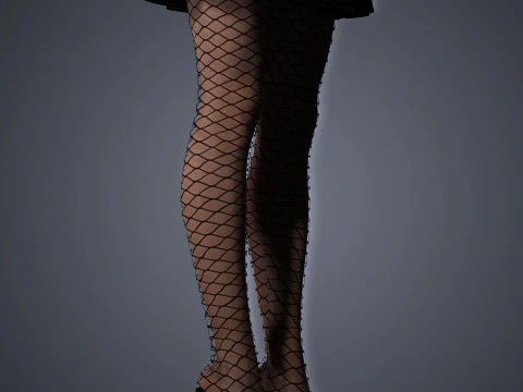 Lady Gaga Character Low-poly 3D Model