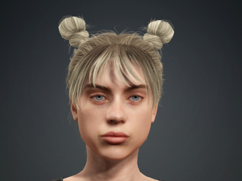Billie Eilish - Hyper Realistic 3D Model
