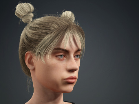 Billie Eilish - Hyper Realistic 3Dモデル