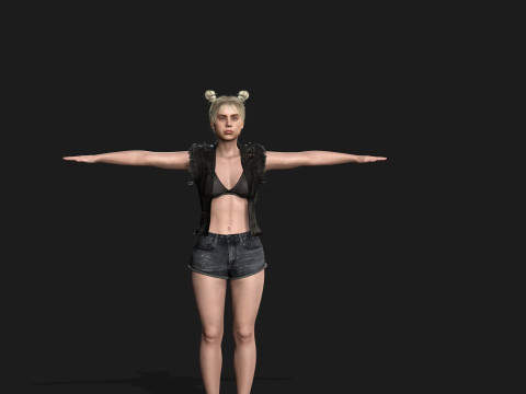 Billie Eilish - Hyper Realistic 3Dモデル