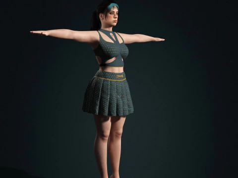 Billie Eilish - Hyper Realistic Low-poly 3D Model