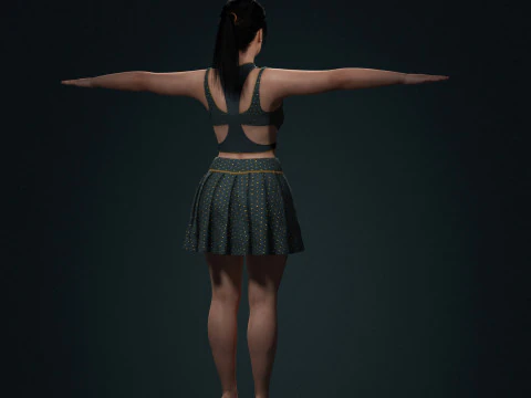 Billie Eilish - Hyper Realistic Low-poly 3D Model