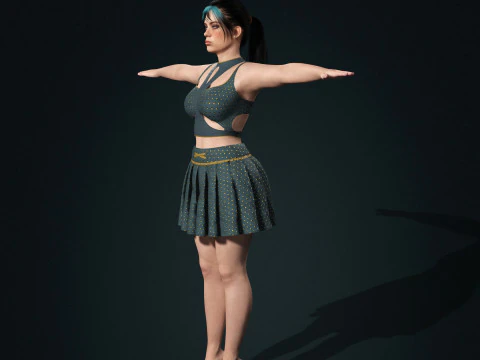 Billie Eilish - Hyper Realistic Low-poly 3D Model