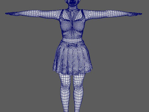 Billie Eilish - Hyper Realistic Low-poly 3D Модель