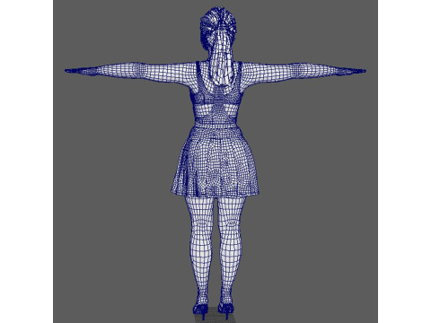 Billie Eilish - Hyper Realistic Low-poly 3D Модель