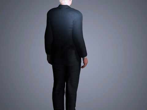Donald Trump Character Low Poly Modelo 3D