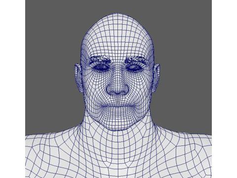 Dwayne Johnson Low-poly 3D Model