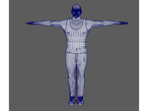 Dwayne Johnson Low-poly 3D Model