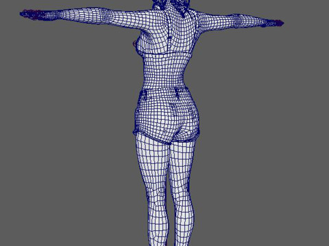 Emilia Clarke Character Low Poly 3D Модель