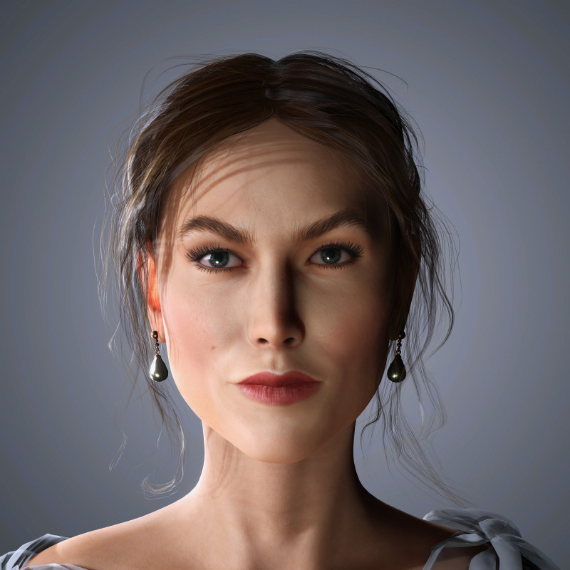 Karlie Kloss Character Low-poly Model 3D .c4d .max .obj .3ds .fbx .stl .blend
