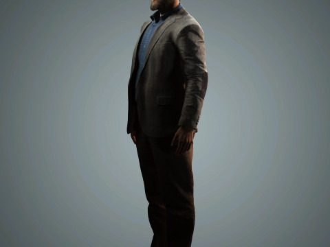 David Harbour Character Modelo 3D