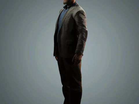 David Harbour-Charakter 3D Modell