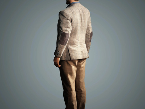 David Harbour Character Modelo 3D