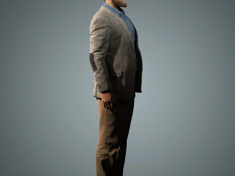 David Harbour Character Modelo 3D