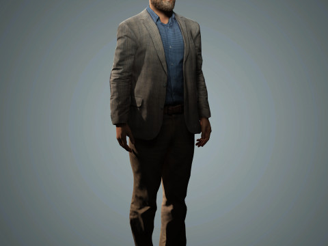 David Harbour Character Modelo 3D