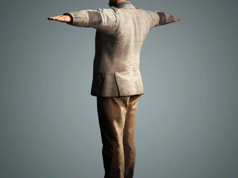 David Harbour-Charakter 3D Modell