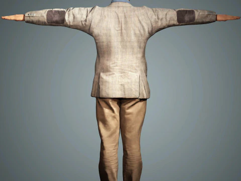 David Harbour-Charakter 3D Modell