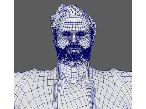 David Harbour Character Modelo 3D