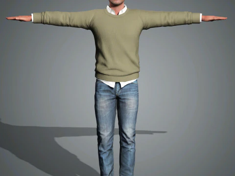Nikolaj Coster-Waldau Character 3D Model